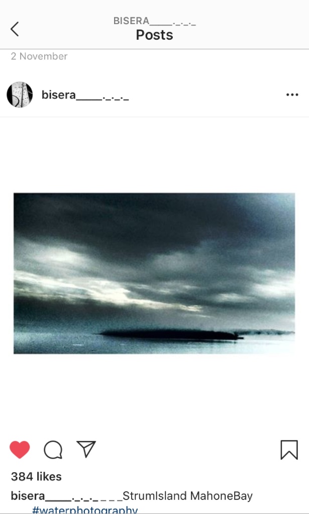 Bisera, Instagram feed